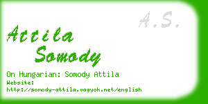 attila somody business card